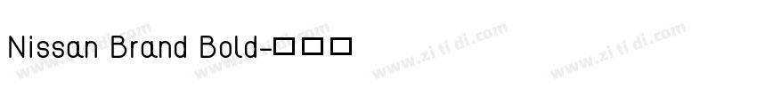 Nissan Brand Bold字体转换